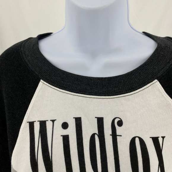 Wildfox Black and White Classic Sweatshirt | Made in United States - Picture 5 of 6